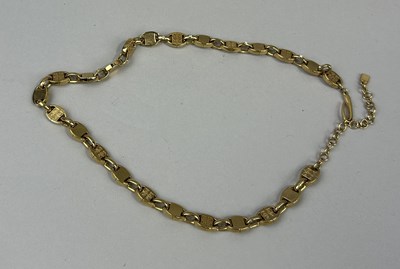 Lot 129 - GIVENCHY GOLD TONE NECKLACE 40G