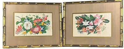 Lot 124 - A PAIR OF CHINESE PAINTINGS ON RICE...