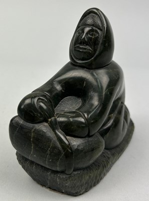 Lot 139 - A CANADIAN SOAPSTONE INUIT SCULPTURAL CARVED...