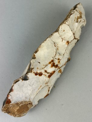 Lot 193 - NEOLITHIC FLINT PICK / ADZE EX HUGH...