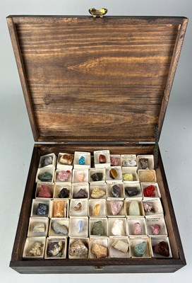 Lot 217 - A CASED COLLECTION OF MINERAL SPECIMENS

Two...