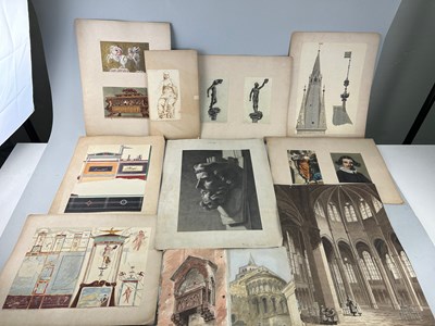 Lot 248A - A RARE ARCHIVE OF WATERCOLOURS AND DRAWINGS BY...