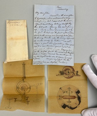 Lot 251 - ASTRONOMY INTEREST: A RARE LETTER WITH...