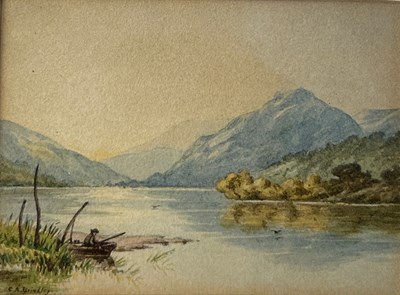 Lot 307 - CHARLES A BRINDLEY: THREE WATERCOLOURS OF...