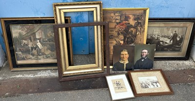 Lot 318A - A COLLECTION OF PRINTS AND FRAMES, to include...