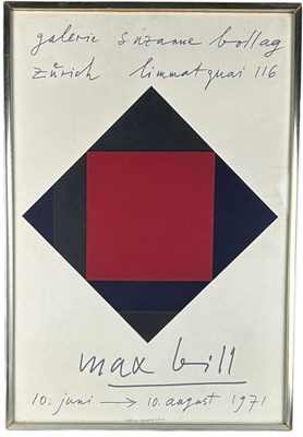 Lot 324 - MAX BILL (1908-1994) A 1971 ZURICH ART GALLERY...