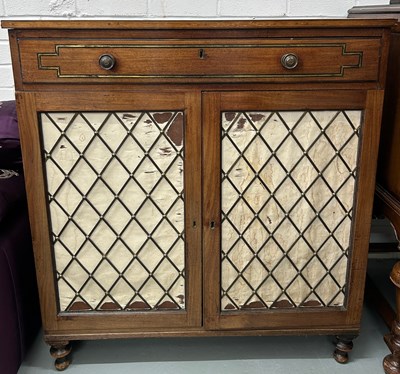 Lot 373 - A VICTORIAN ROSEWOOD CHIFFONIER, 

Brass...