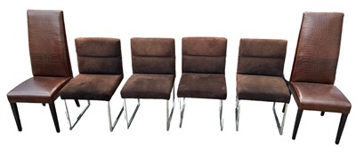 Lot 407 - SIX FENDI CHAIRS, 

To include two crocodile...