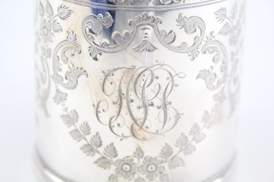 Lot 28 - VICTORIAN .925 STERLING SILVER CHRISTENING CUP