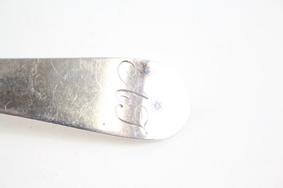 Lot 41 - GEORGIAN .925 STERLING SCOTTISH SILVER SERVING SPOON