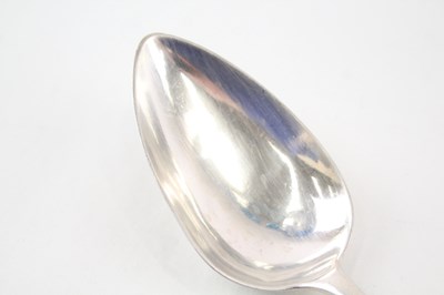 Lot 41 - GEORGIAN .925 STERLING SCOTTISH SILVER SERVING SPOON