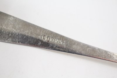 Lot 41 - GEORGIAN .925 STERLING SCOTTISH SILVER SERVING SPOON