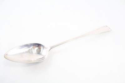 Lot 41 - GEORGIAN .925 STERLING SCOTTISH SILVER SERVING SPOON