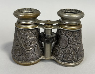 Lot 46 - ANTIQUE VICTORIAN .925 STERLING SILVER CASES FRENCH OPERA GLASSES