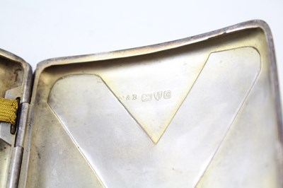 Lot 48 - ANTIQUE .925 STERLING SILVER CHESTER CURVED CIGARETTE CASE