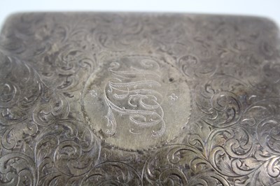 Lot 48 - ANTIQUE .925 STERLING SILVER CHESTER CURVED CIGARETTE CASE