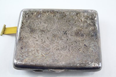 Lot 48 - ANTIQUE .925 STERLING SILVER CHESTER CURVED CIGARETTE CASE