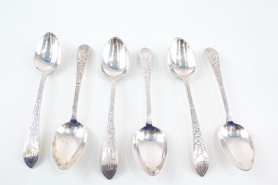 Lot 38 - 6X TIFFANY & CO. .925 STERLING SILVER SCOTTISH TEASPOONS