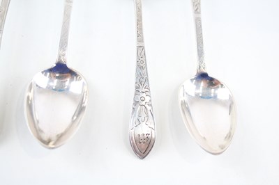 Lot 38 - 6X TIFFANY & CO. .925 STERLING SILVER SCOTTISH TEASPOONS