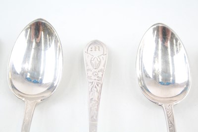 Lot 38 - 6X TIFFANY & CO. .925 STERLING SILVER SCOTTISH TEASPOONS