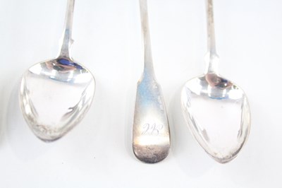Lot 37 - 6X GEORGIAN .925 STERLING SILVER SCOTTISH TEASPOONS
