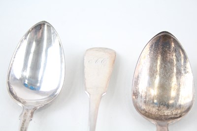 Lot 37 - 6X GEORGIAN .925 STERLING SILVER SCOTTISH TEASPOONS