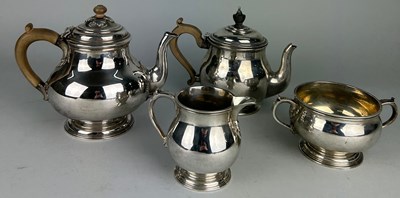 Lot 61 - A LONDON SILVER TEA SERVICE MOSTLY BY RICHARD...