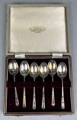 Lot 71 - A SET OF SIX A.E POSTON AND CO SILVER SPOONS,...