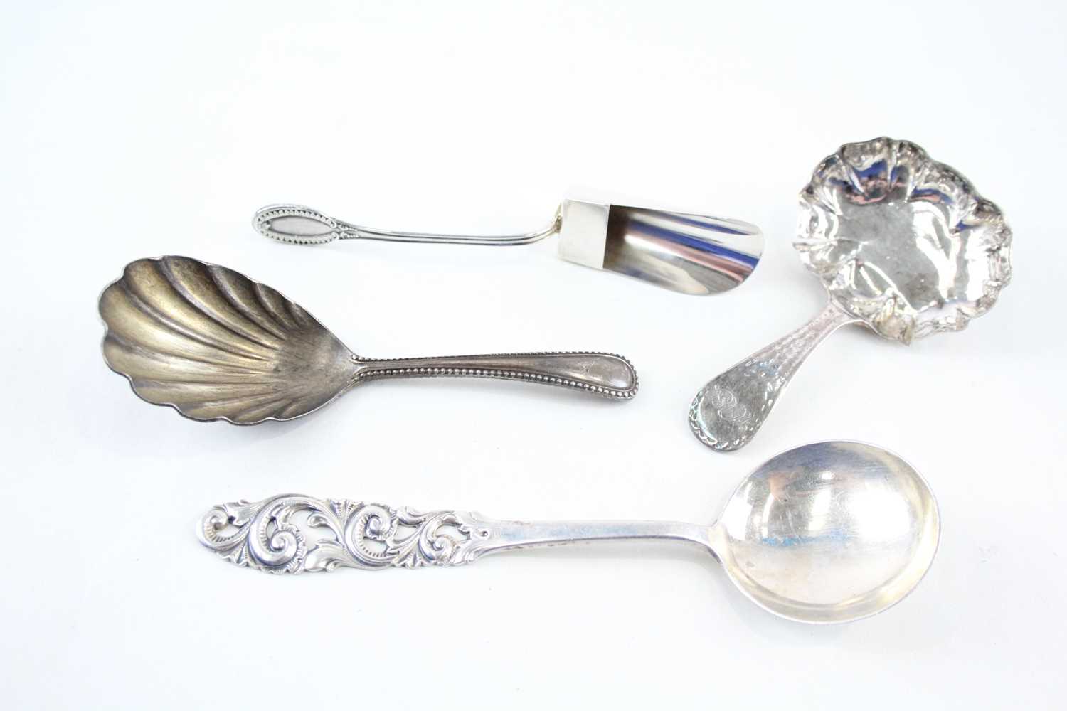 Lot 32 - 4X .800, .830 & .925 STERLING SILVER SPOONS INC CADDY ETC