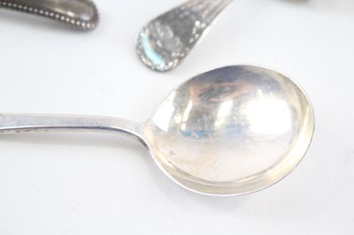 Lot 32 - 4X .800, .830 & .925 STERLING SILVER SPOONS INC CADDY ETC