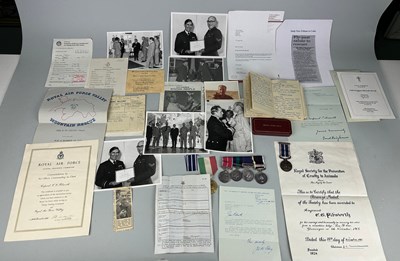 Lot 100 - A FASCINATING COLLECTION OF MEDALS, RECORDS,...