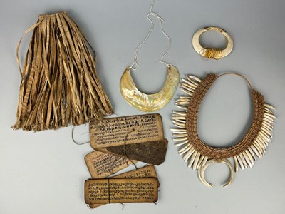 Lot 147 - A COLLECTION OF TRIBAL ARTEFACTS MADE FROM...