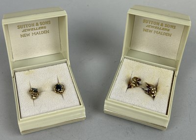 Lot 57 - TWO PAIRS OF 9CT GOLD EARRINGS