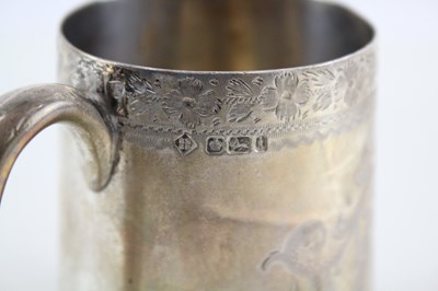 Lot 25 - .925 STERLING SILVER CHRISTENING CUP