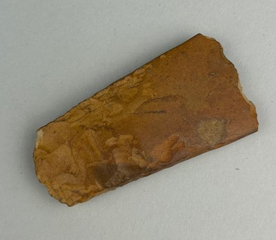 Lot 225 - A FINELY WORKED NEOLITHIC AXE OR ADZE,

8.5cm...