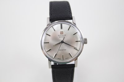 Lot 158 - MENS TISSOT SEASTAR SILVER DIAL WATCH HAND-WIND WORKING