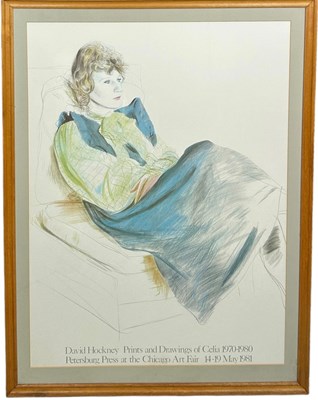 Lot 283 - A PRINT AFTER DAVID HOCKNEY OF CELIA BIRTWELL,...