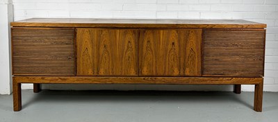 Lot 333 - A LARGE MID CENTURY DESIGN SIDEBOARD PROBABLY...