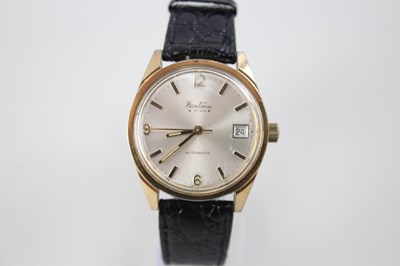 Lot 171 - MENS BANTIMA STAR GOLD TONE WATCH AUTOMATIC WORKING