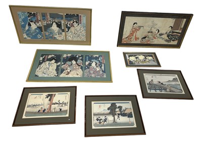 Lot 524 - A COLLECTION OF JAPANESE WOODBLOCK PRINTS BY VARIOUS ARTISTS (7)