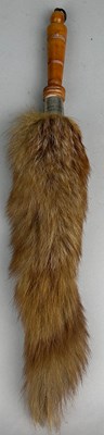 Lot 75 - AN EARLY 20TH CENTURY TAXIDERMY FOX BRUSH...