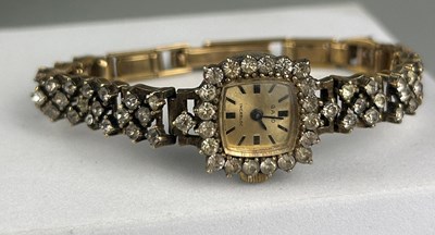 Lot 89 - A GALO INCABLOC COCKTAIL WATCH 925 SILVER GOLD...