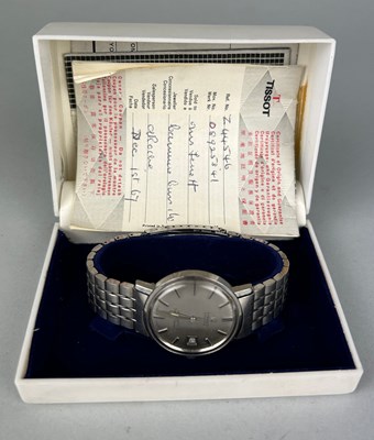 Lot 90 - A BOXED TISSOT WATCH, with papers.