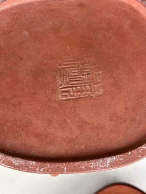 Lot 154 - A COLLECTION OF THREE CHINESE YIXING CLAY...