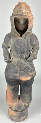 Lot 182 - Unglazed terracotta figure Haniwa warrior from...