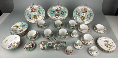 Lot 201 - A COLLECTION OF DRESDEN PORCELAIN PLATES,...