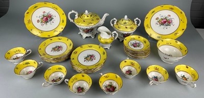 Lot 203 - A VICTORIAN STAFFORDSHIRE TEA SET,

Yellow...