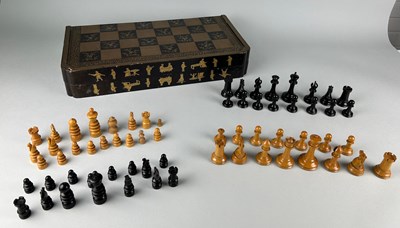 Lot 237 - A JACQUES OF LONDON CHESS SET ALONG WITH A...