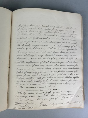 Lot 263 - A RARE 19TH CENTURY VISITOR'S BOOK WITH...