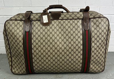 Lot 359A - GUCCI LUGGAGE: A VINTAGE GUCCI...